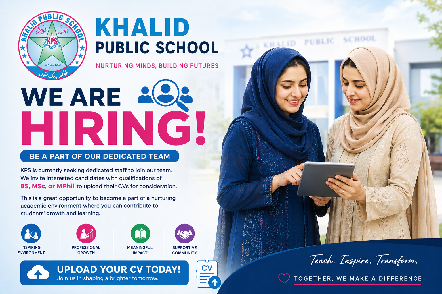 KPS Invites CVs for Staff Positions