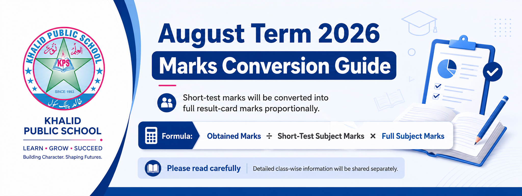 Guidelines to Convert August Term Marks to Full Exam Results